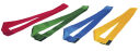 Mannschaftsband / Teamband mit Klett, 120 cm, blau