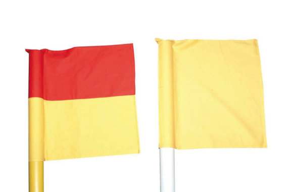 Fahne für Grenzstange bis Ø 50mm, 40x40cm, gelb