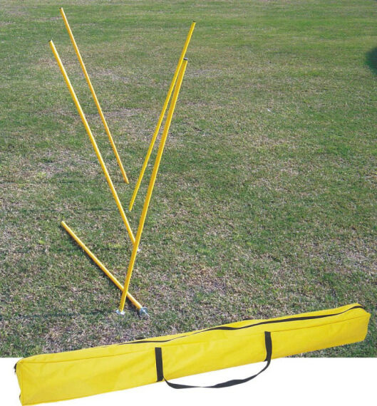 Slalom-Kunststoffstangen, 160 cm, Ø 32 mm, mit Metalldorn (12 Stück)