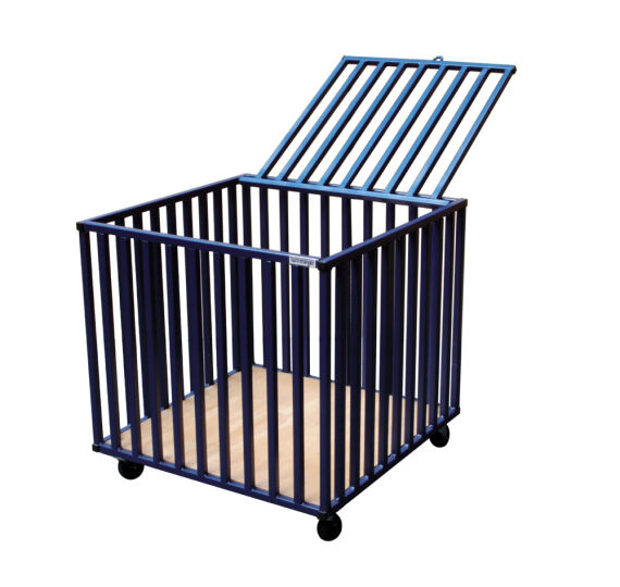 Ballwagen aus Stahlrohr, Heavy, 70 x 70 x 70  cm