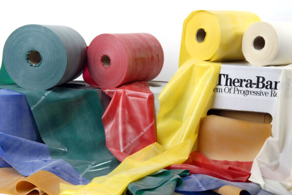 TheraBand Übungsband 45,5m x 12,8cm, extra stark, blau