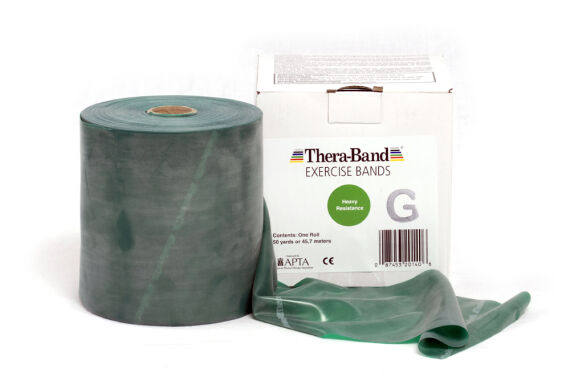 TheraBand Übungsband 45,5m x 12,8cm, stark, grün