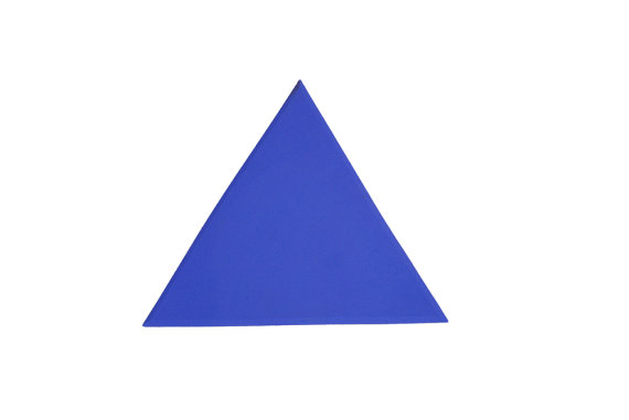 Bodenmarkierung Dreieck 24 cm blau