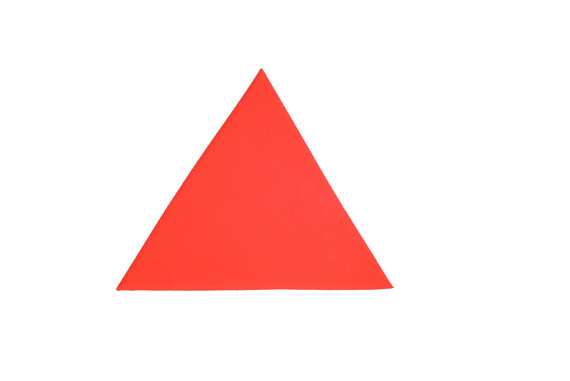 Bodenmarkierung Dreieck 24 cm rot