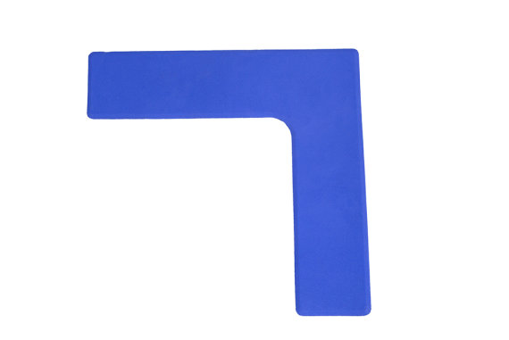 Bodenmarkierung Ecke 27,5 x 27,5 cm blau