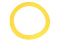 Bodenmarkierung Ring Ø 32 cm gelb