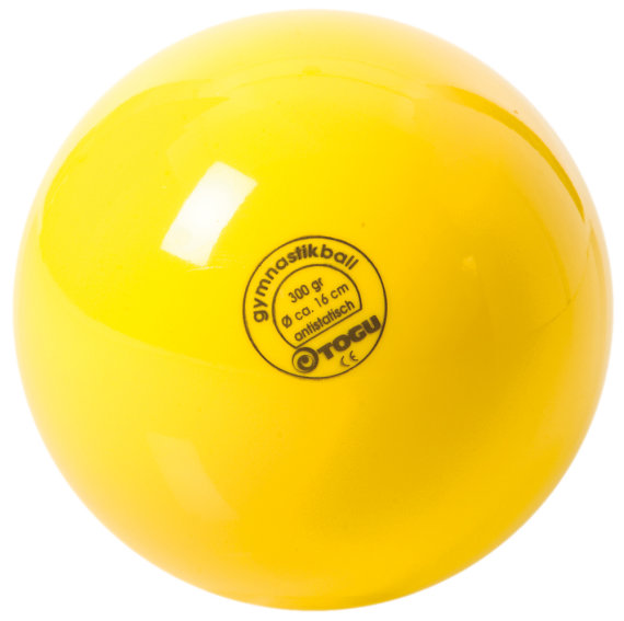 Togu Gymnastikball Standard, Ø16cm, 300g, gelb