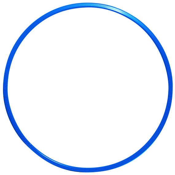 Gymnastikreifen aus Kunststoff Ø 80 cm, blau