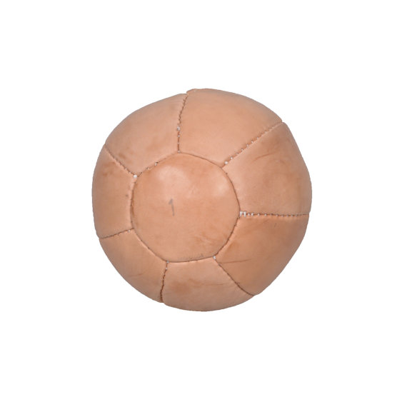 Medizinball aus Leder, Turnmeyer Classic, 1 kg, Ø ca. 16 cm
