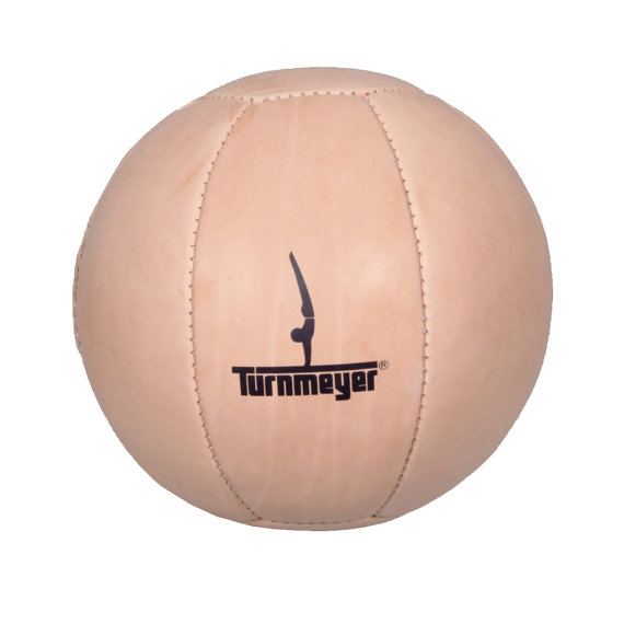 Medizinball aus Leder, Turnmeyer Classic, 3 kg, Ø ca. 21 cm