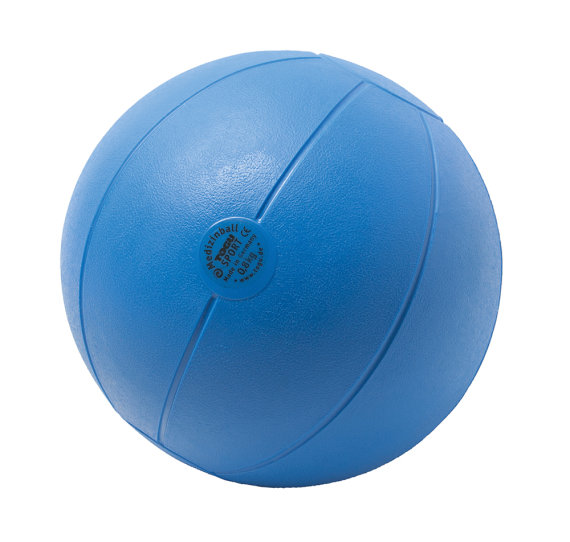 Togu Medizinball aus Ruton, 0,8 kg, Ø 21 cm, blau