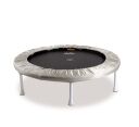 Trimilin Trampolin Sport, 36 Federn, Ø 102 cm, für 50-125 kg, Matte schwarz, Randbezug silber