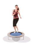 Trimilin Trampolin Sport, 36 Federn, Ø 102 cm, für 50-125 kg, Matte schwarz, Randbezug silber
