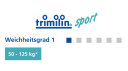 Trimilin Trampolin Sport, 36 Federn, Ø 102 cm, für 50-125 kg, Matte schwarz, Randbezug silber