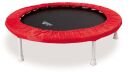 Trimilin Trampolin Junior, mit Gummikabel, Ø 87 cm, für bis zu 55 kg, Matte schwarz, Randbezug rot