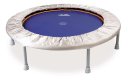 Trimilin Trampolin Miniswing, mit Gummikabel, Ø 102 cm, für bis zu 80 kg, Matte blau, Randbezug silber