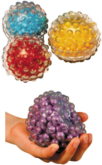 Spordas Sensory Ball Roll-N-Rattle, 3er-Set, Ø 10 cm