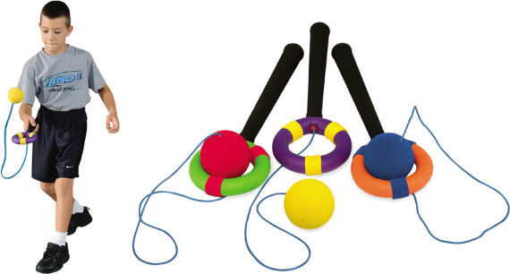 Spordas Fangspiel Super Foam Swing and Hoop, 3er-Set