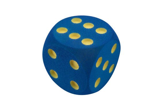 VOLLEY® Schaumstoffwürfel 16 cm, blau