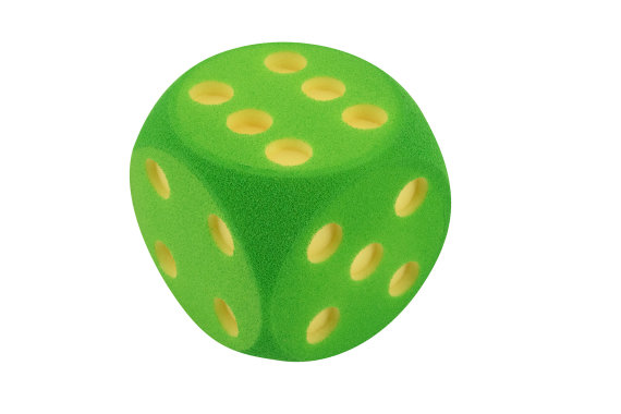 Volley® Schaumstoffwürfel 16 cm, grün