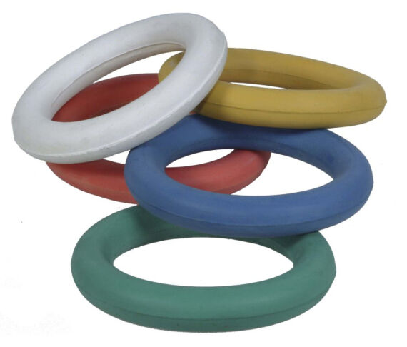 Tennisring aus Moosgummi Ø 160 mm, 200 g, gelb
