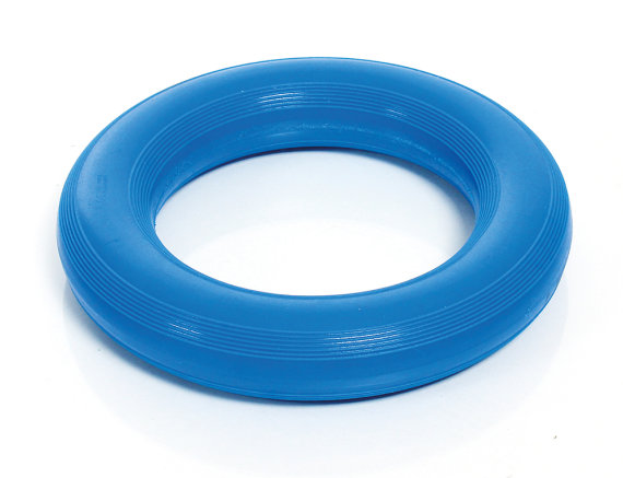 Togu Wurf- und Tennisring aus Ruton, Ø 18 cm, 180 g, blau