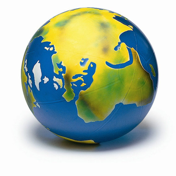 Togu Erdball mit Globusaufdruck, Ø 100 cm
