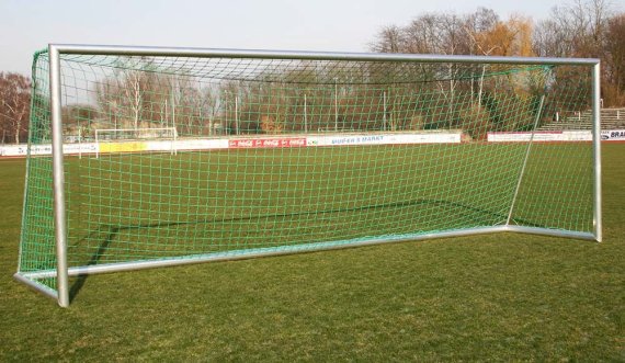 Fußballtor 7,32x2,44m mit Stahlnetzbügeln zerlegbar 2m tief