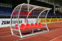 Spielerkabine Exclusiv Alu vollverschweißt