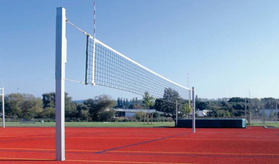 Volleyball-Netzpfosten 80x80mm als Mehrzweck-Spielpfosten