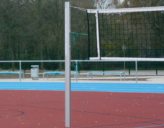 Volleyball-Netzpfosten-Integral-DVV I, Ovalprofil 98x142mm