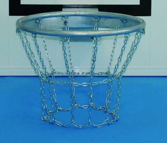 Basketballkorb, verzinkt, verstärkte Ausführung + Kettennetz