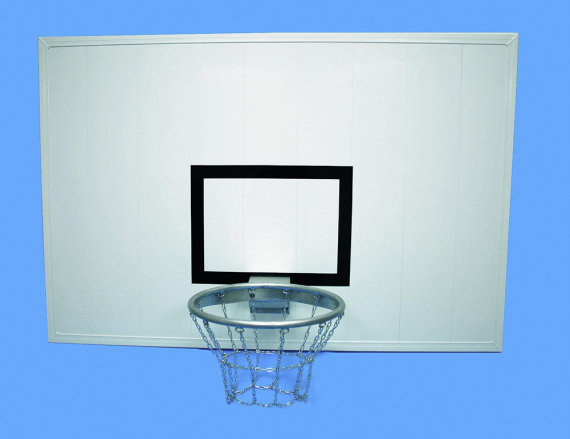 Basketball-Zielbrett Aluminium weiß