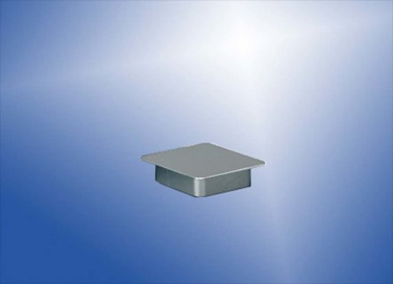 Deckel für Bodenhülse für Quadratprofil-Pfosten 150x150mm
