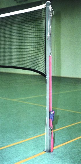 Badminton-Pfosten 40x40mm in Hülse