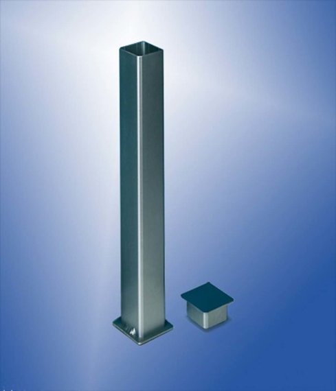 Bodenhülse für Quadratprofil-Pfosten 40x40mm Tiefe 35 cm