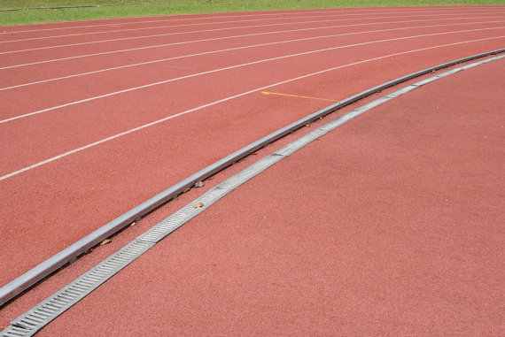 Aluminium Laufbahnumrandung IAAF gebogene Zargen