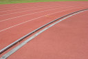 Aluminium Laufbahnumrandung IAAF gebogene Zargen