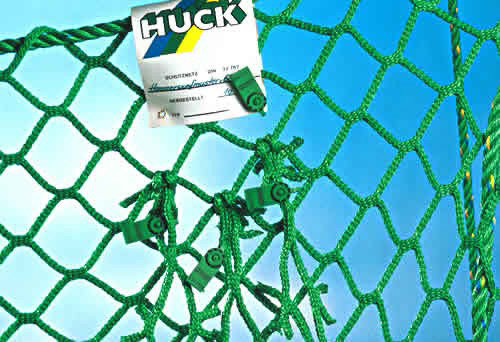 Huck Hammerwurf-Schutznetz für Anlagenhöhe von 7 auf 10 m, rhombische Maschenstellung