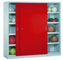 Ballschrank (HxBxT: 195x200x60cm) mit Lochblechtüren