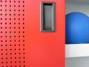 Ballschrank (HxBxT: 195x200x60cm) mit Lochblechtüren