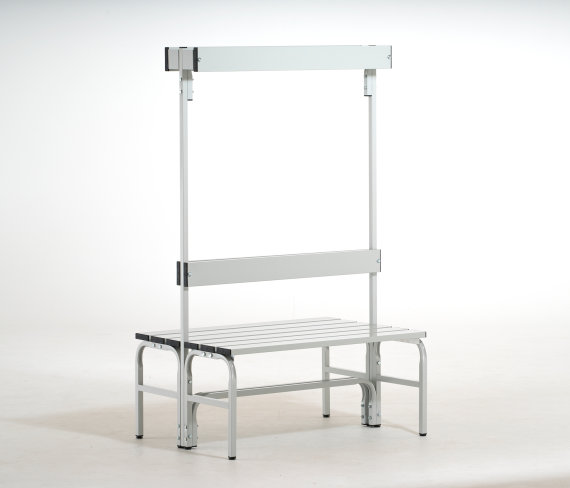 SYPRO® System-Umkleidebank Alu/Edelstahl, Typ C