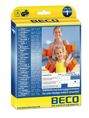 Beco Schwimmflügel Schwimmhilfe, Größe 0 (Kinder 15-30 kg)