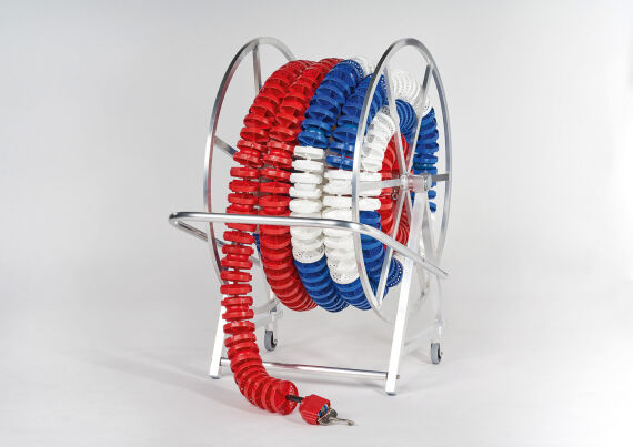 Haspel aus Alu für Haspelwagen der Bestell-Nr. 15-71012