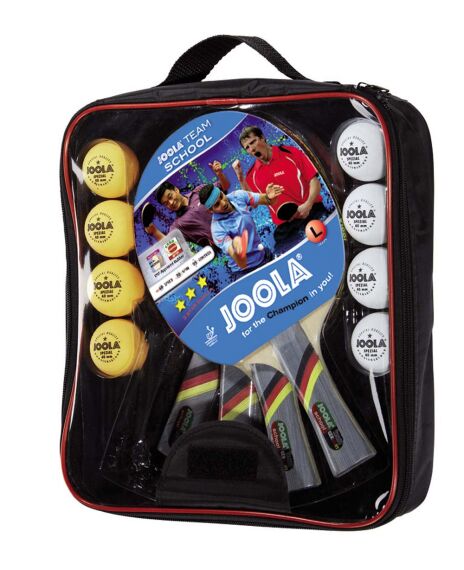 Joola Tischtennis Set Team School, 4 Schläger + 8...