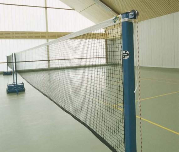 Huck Badminton Turniernetz Champion, 2 Netze auf 15 m...