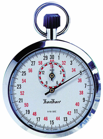 Hanhart Stoppuhr Kronenstopper, 1/10 Sek.