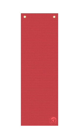 YogaMat Yogamatte 180x60x0,5cm mit Ösen rot