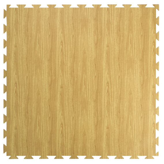 Sportmatte StudioLine 100x100x1,4cm helle Holzoptik
