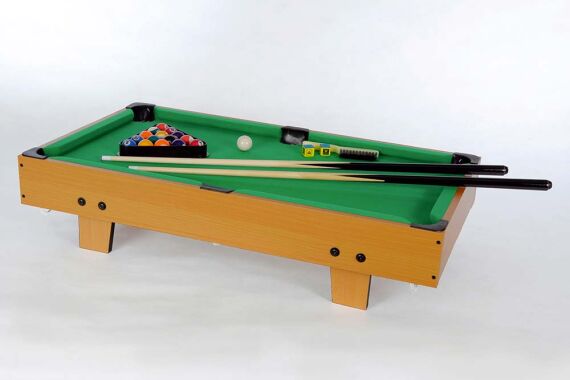 Mini-Billard Tisch, inkl. Zubehör, braun